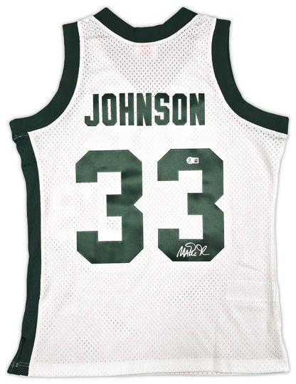 Magic Johnson Signed Mitchell & Ness 1978-79 College Vault Michigan State Spartans Jersey - Beckett