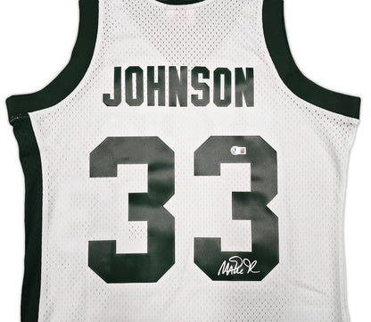 Magic Johnson Signed Mitchell & Ness 1978-79 College Vault Michigan State Spartans Jersey - Beckett