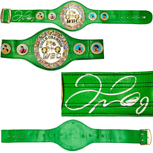 Floyd Mayweather Jr. Signed Green WBC World Championship Boxing Belt - Beckett