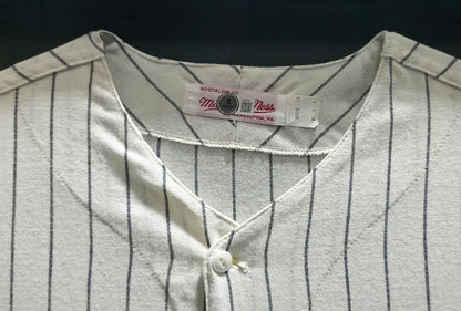 Mickey Mantle Signed Pinstripes Mitchell & Ness AL 50th Anniversary New York Yankees  Jersey - Beckett