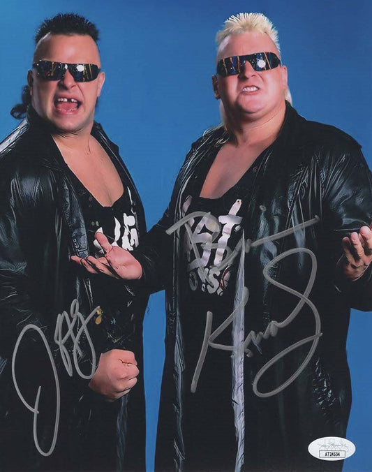 WWE WWF Nasty Boys Brian Knobbs & Jerry Sags Autographed Signed 8x10 Photo JSA COA