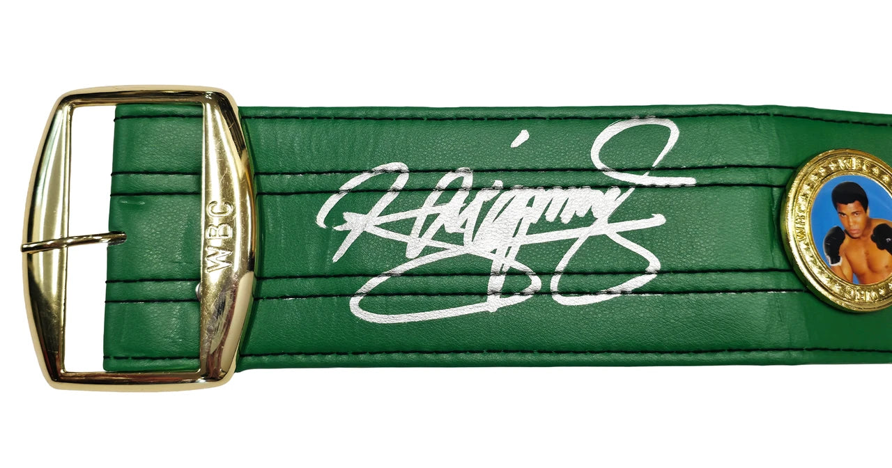 Manny Pacquiao Signed Green WBC World Championship Boxing Belt - Beckett