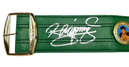 Manny Pacquiao Signed Green WBC World Championship Boxing Belt - Beckett