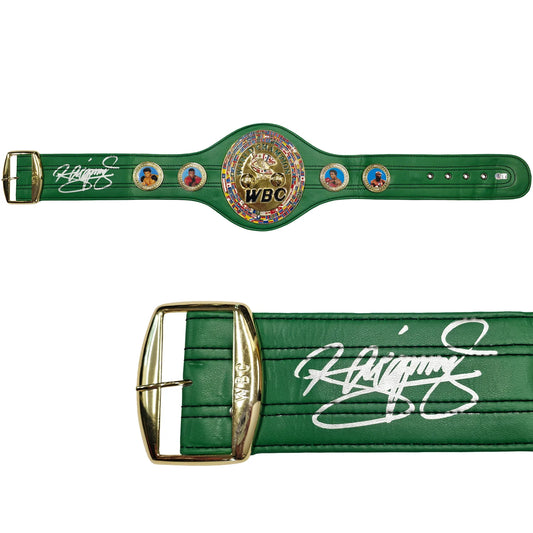 Manny Pacquiao Signed Green WBC World Championship Boxing Belt - Beckett