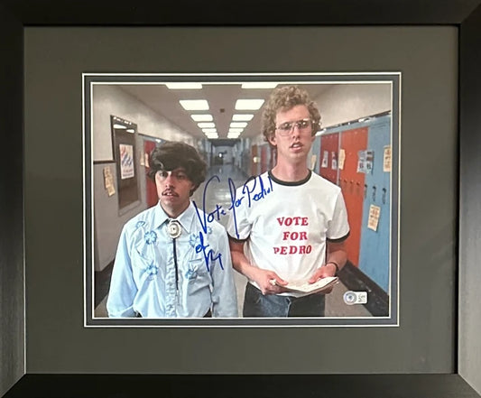Efren Ramirez Signed Inscribed 11x14 Napoleon Dynamite Pedro Framed Photo - Beckett