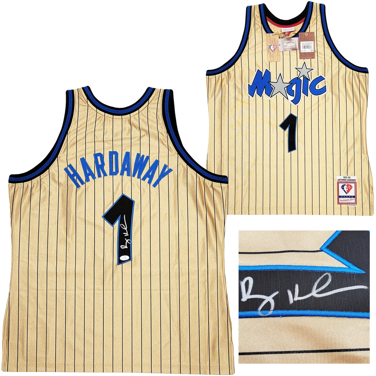 Anfernee Penny Hardaway Signed Mitchell & Ness 1993-94 75th Anniversary Hardwood Classic Swingman Orlando Magic Jersey -PSA/DNA