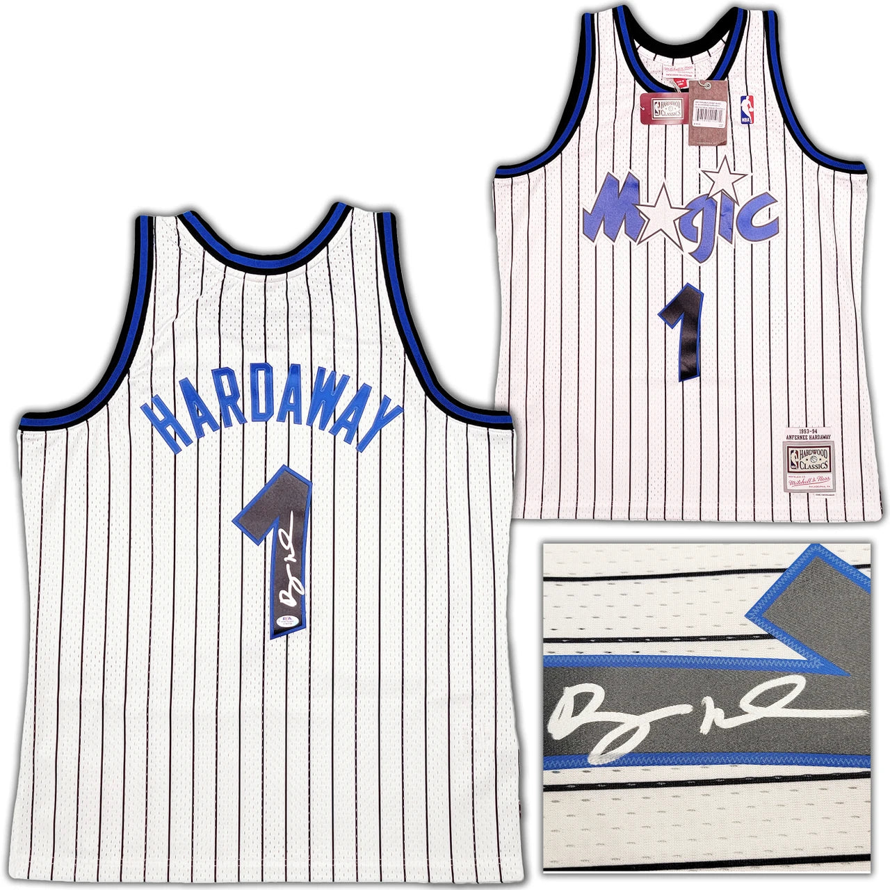Anfernee Penny Hardaway Signed Mitchell & Ness 1993-94 Hardwood Classic Swingman Orlando Magic Jersey - PSA/DNA
