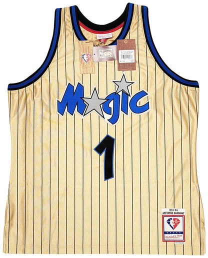 Anfernee Penny Hardaway Signed Mitchell & Ness 1993-94 75th Anniversary Hardwood Classic Swingman Orlando Magic Jersey -PSA/DNA