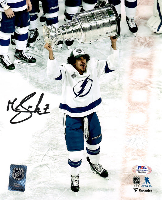 Mathieu Joseph autographed signed 8x10 photo NHL Tampa Bay Lightning PSA COA