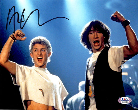 Alex Winter autographed 8x10 photo Bill & Ted's Excellent Adventure PSA COA