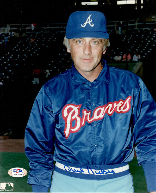 Phil Niekro autographed signed 8x10 photo MLB Atlanta Braves PSA COA