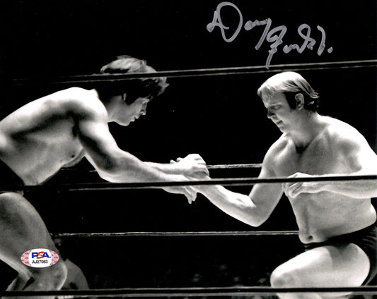 Dory Funk Jr. autographed signed 8x10 photo NWA Champion WWE HOF PSA COA