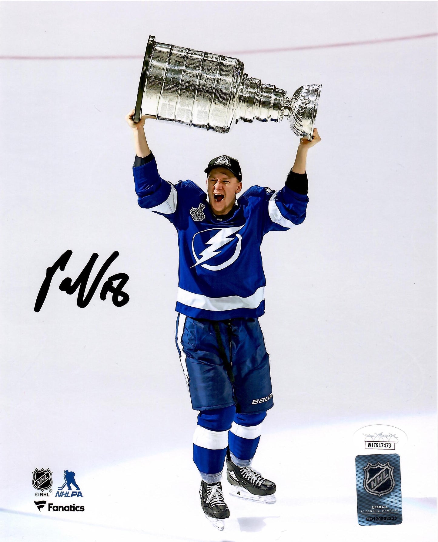 Ondrej Palat autographed signed 8x10 photo NHL Tampa Bay Lightning JSA Witness
