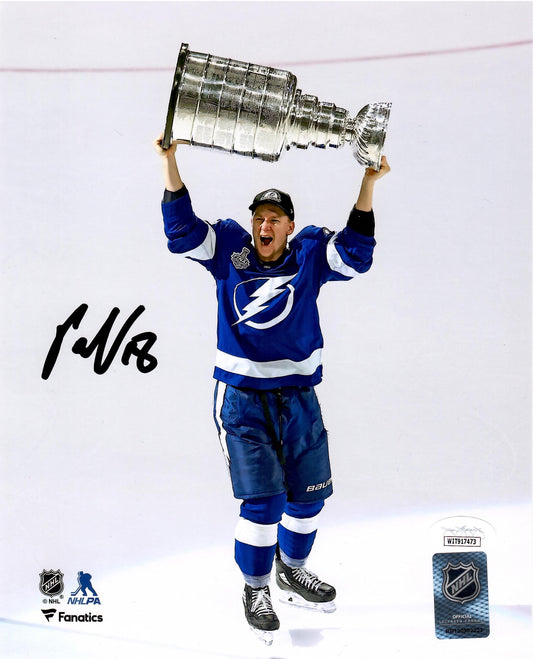 Ondrej Palat autographed signed 8x10 photo NHL Tampa Bay Lightning JSA Witness