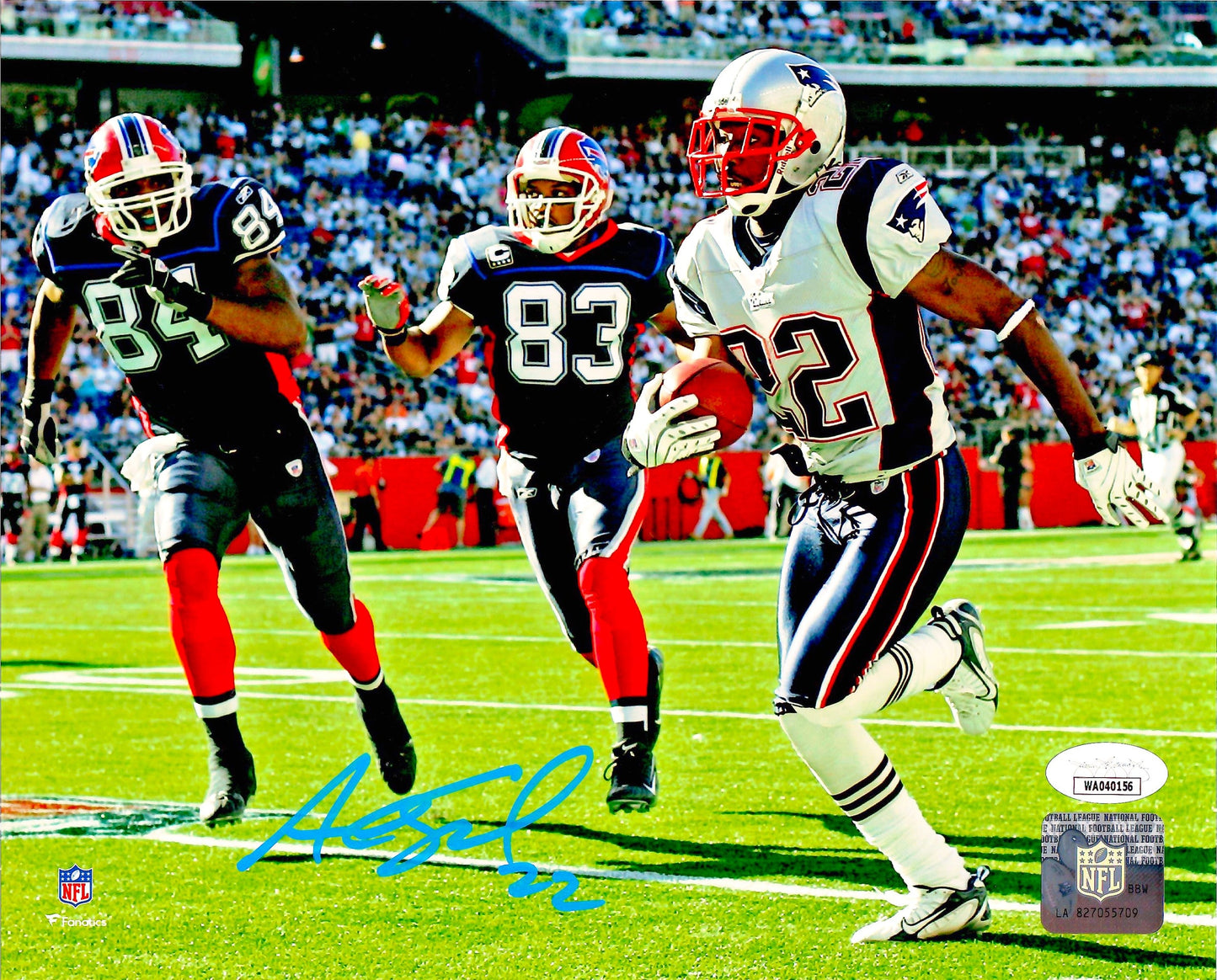 Asante Samuel Sr. autographed signed 8x10 photo NFL New England Patriots JSA COA