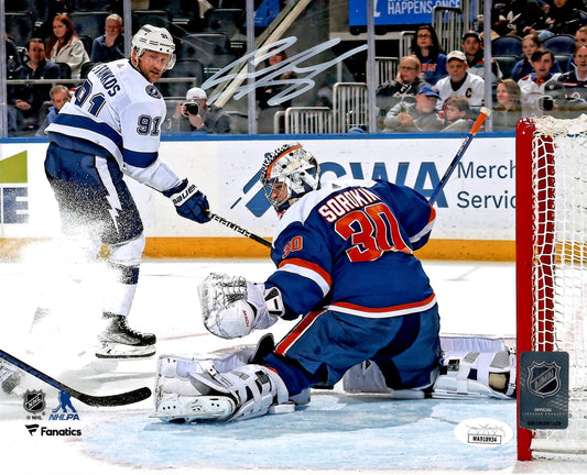 Ilya Sorokin autographed signed 8x10 photo NHL New York Islanders JSA COA