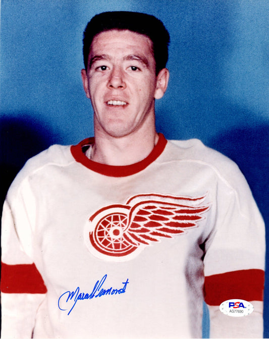 Marcel Pronovost autographed signed 8x10 photo NHL Detroit Red Wings PSA COA