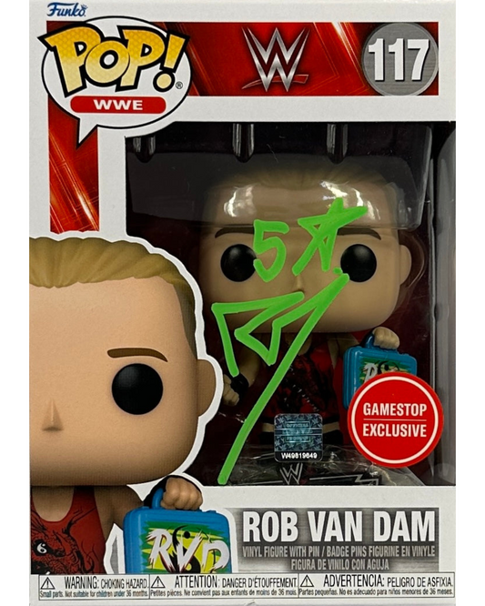 WWE Rob Van Dam RVD Autographed Signed Funko Pop #117 JSA COA
