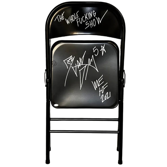 Rob Van Dam Signed Inscribed Wrestling Chair - JSA