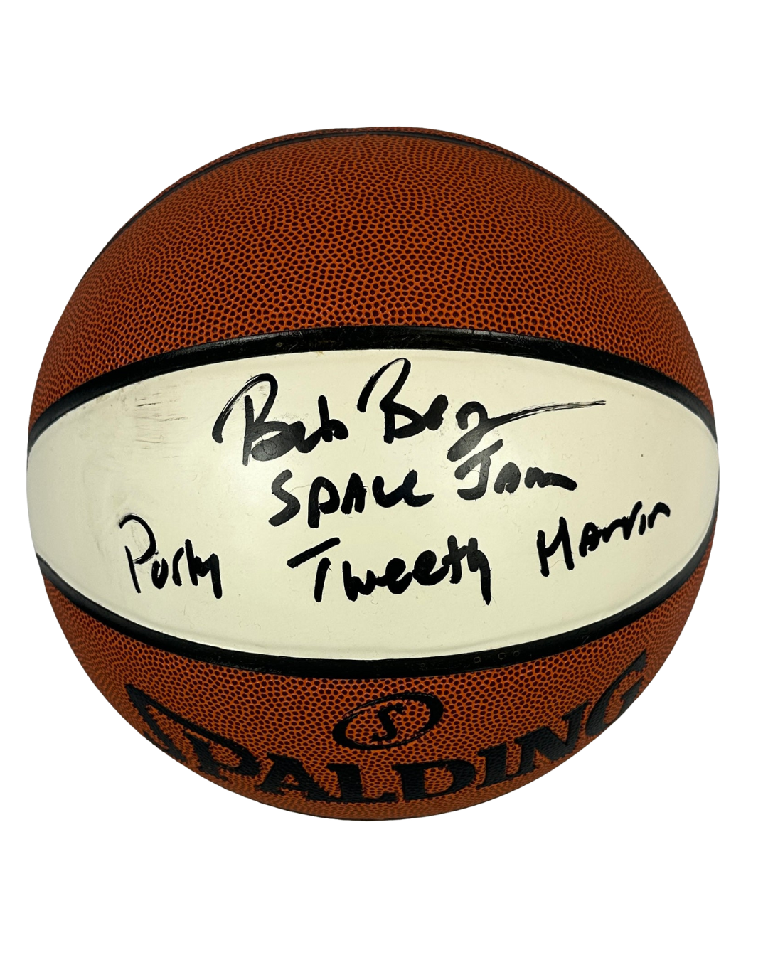 Bob Bergen Autographed Signed Inscribed Porky Tweety Martin Basketball JSA COA Space Jam