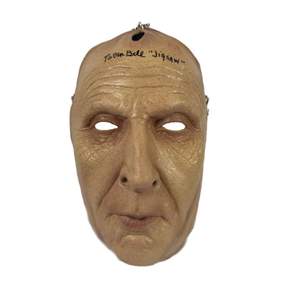 Tobin Bell Signed Inscribed Jigsaw Saw mask - JSA