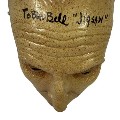 Tobin Bell Signed Inscribed Jigsaw Saw mask - JSA