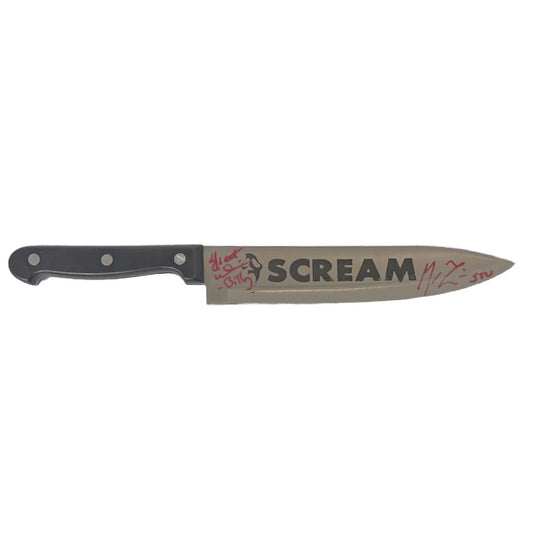 Lillard & Ulrich Signed Inscribed Scream Ghostface Knife - JSA