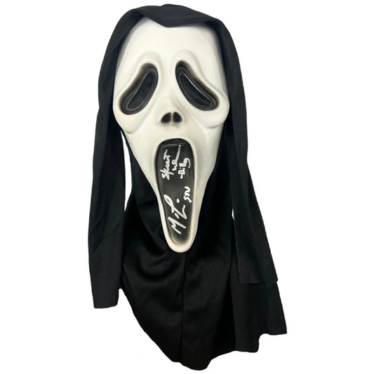 Matthew Lillard Skeet Ulrich Signed Ghostface Scream Mask - JSA