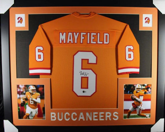 Baker Mayfield autographed signed framed jersey NFL Tampa Bay Buccaneers BAS