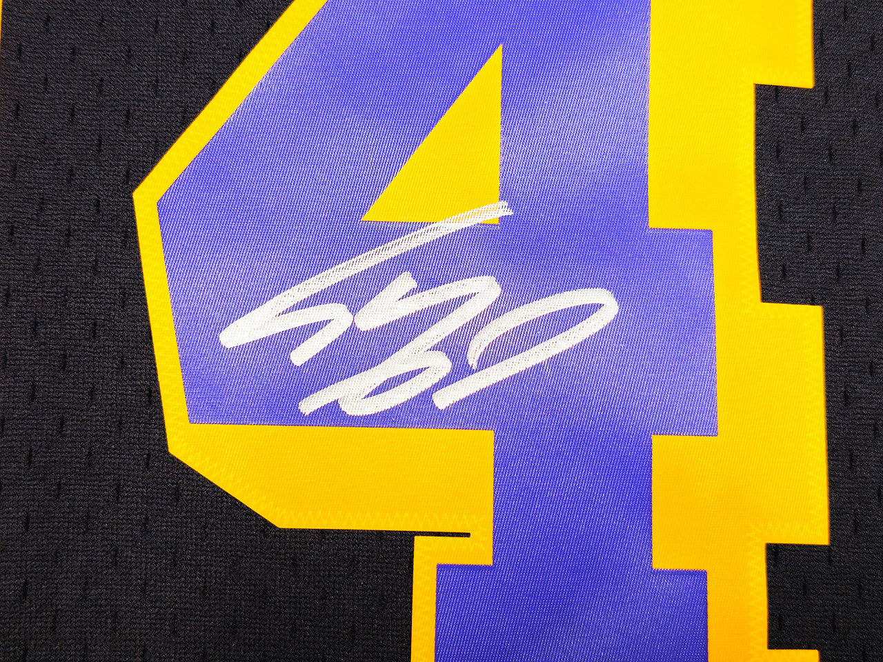 Shaquille Shaq O'Neal Signed Mitchell & Ness 1996-97 HWC Swingman Los Angeles Lakers Jersey - Beckett