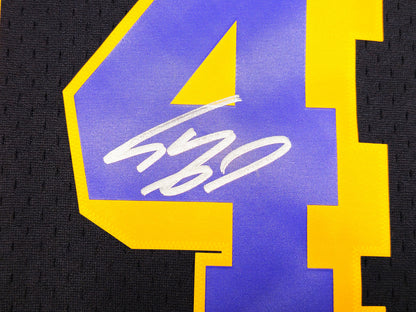 Shaquille Shaq O'Neal Signed Mitchell & Ness 1996-97 HWC Swingman Los Angeles Lakers Jersey - Beckett