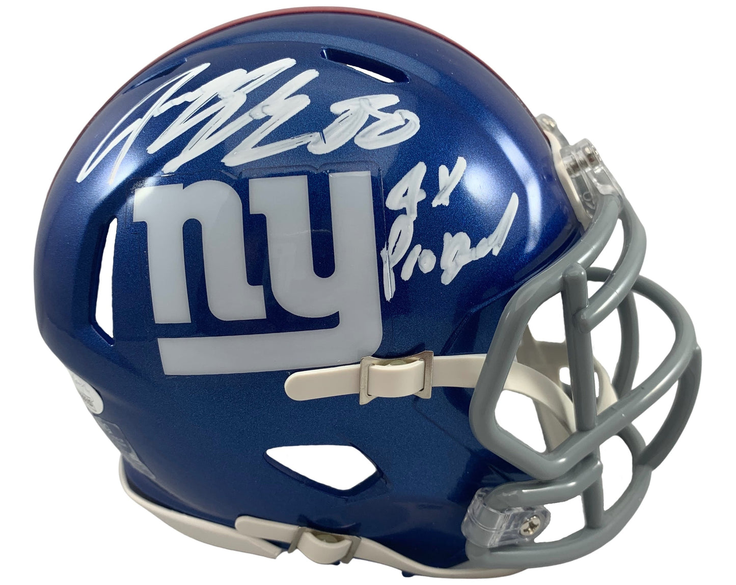 Jeremy Shockey autographed signed inscribed mini helmet New York Giants JSA COA