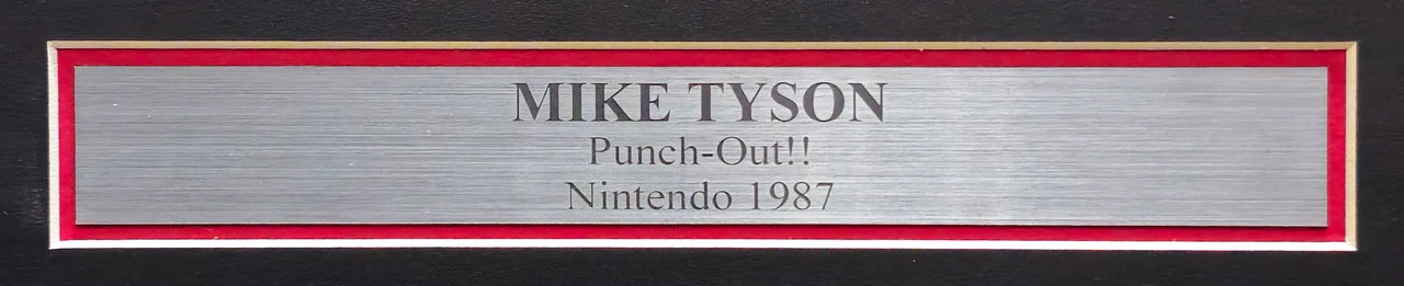 Mike Tyson Autographed Framed 11x14 Nintendo Punch-Out!!