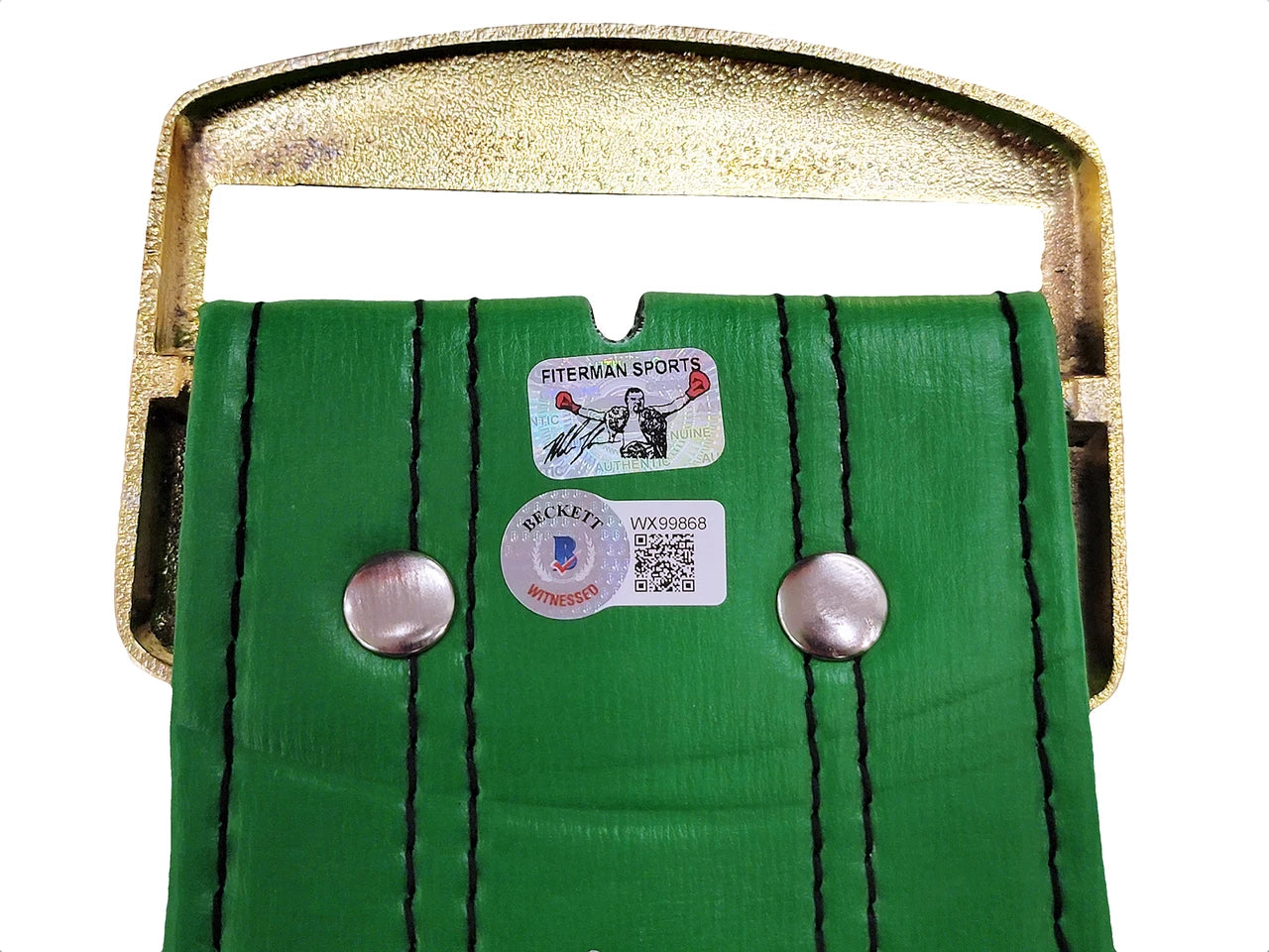 Mike Tyson Signed Green WBC World Championship Belt - Beckett