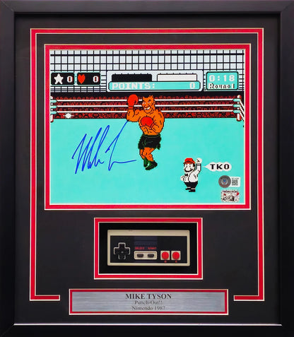 Mike Tyson Autographed Framed 11x14 Nintendo Punch-Out!!