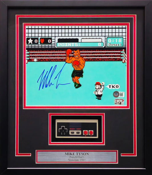 Mike Tyson Autographed Framed 11x14 Nintendo Punch-Out!!