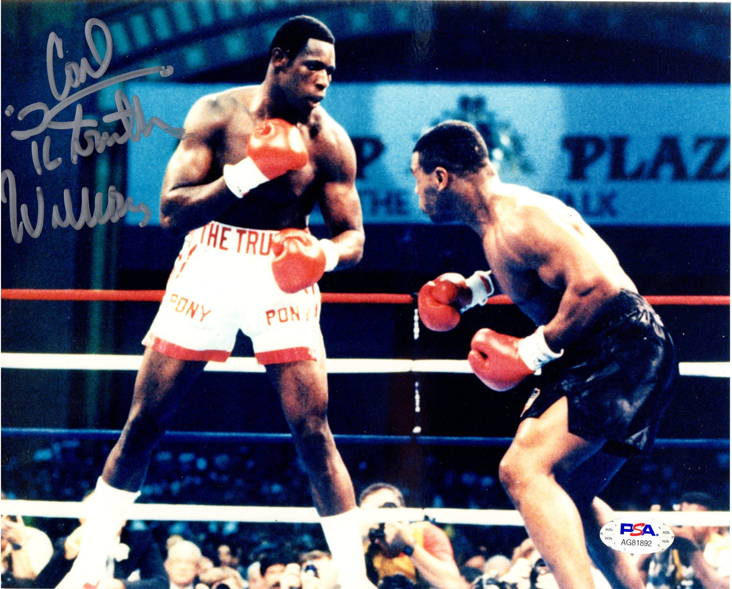 Carl "The Truth" Williams autographed signed inscribed 8x10 photo Boxing PSA COA