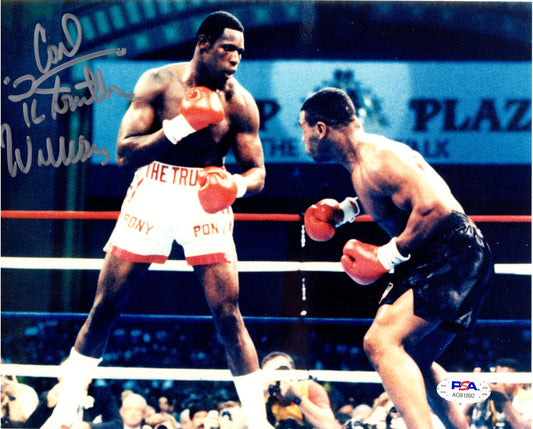 Carl "The Truth" Williams autographed signed inscribed 8x10 photo Boxing PSA COA