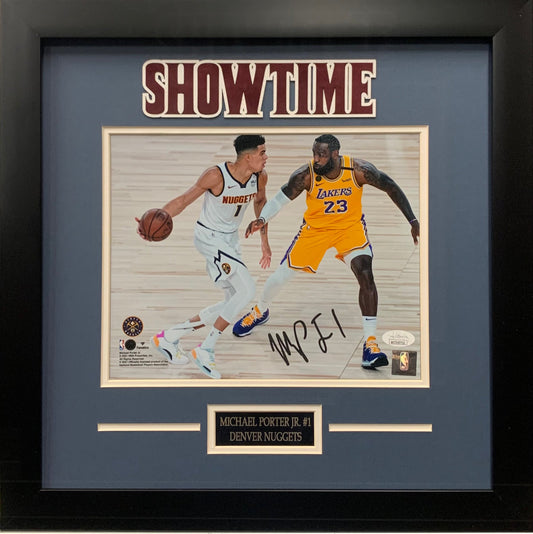 Michael Porter Jr. autographed framed 8x10 photo NBA Denver Nuggets JSA COA