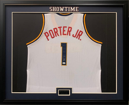 Michael Porter Jr signed framed custom jersey NBA Denver Nuggets JSA COA