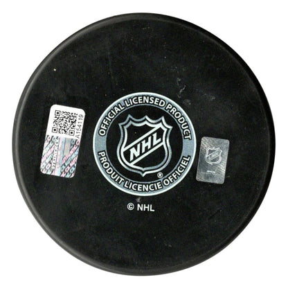 Mark Messier signed autographed logo puck NHL New York Rangers Steiner