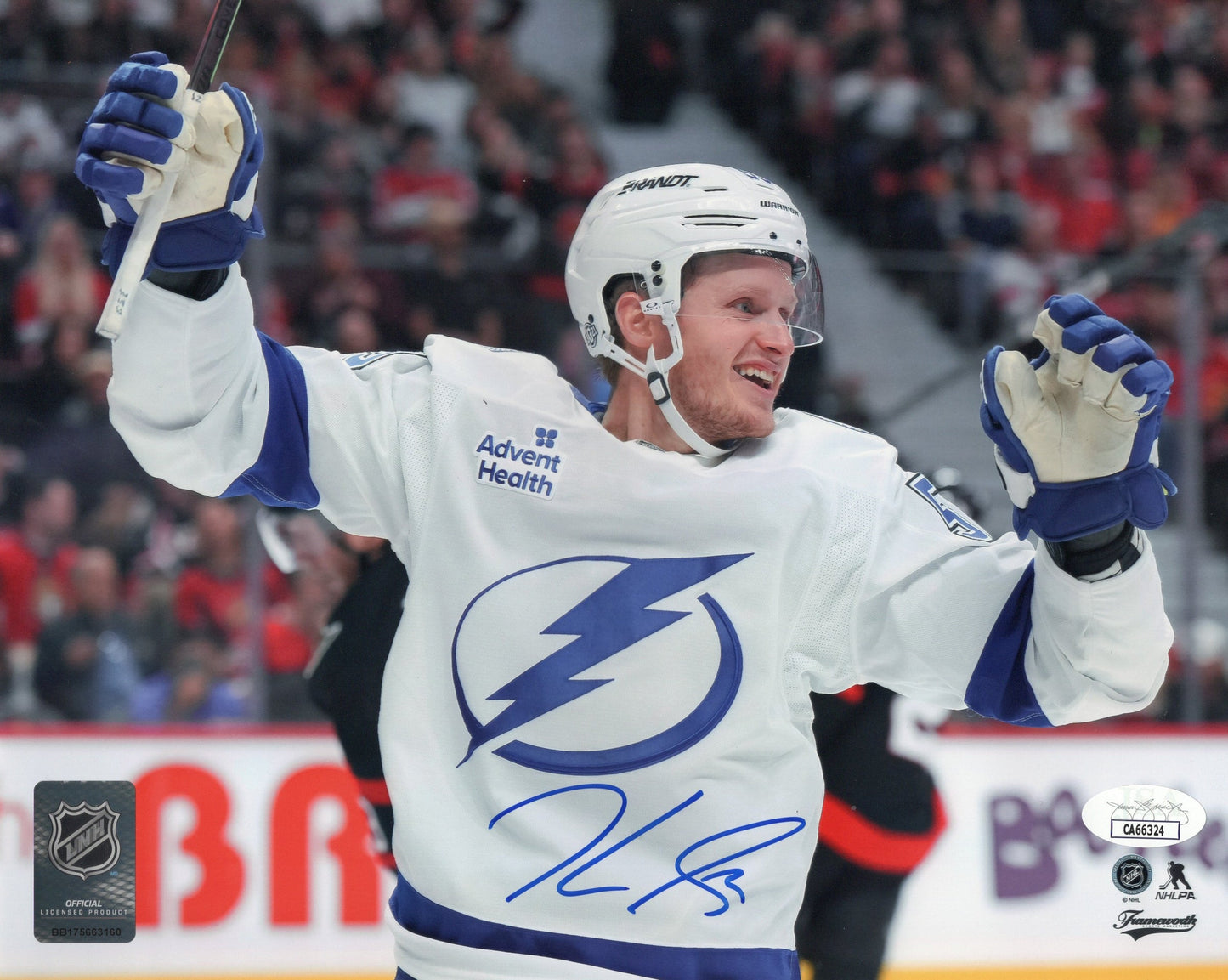 Jake Guentzel autographed signed 8x10 photo NHL Tampa Bay Lightning JSA