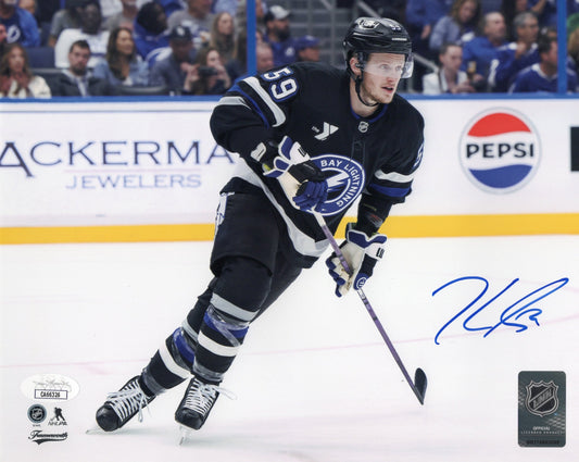 Jake Guentzel autographed signed 8x10 photo NHL Tampa Bay Lightning JSA