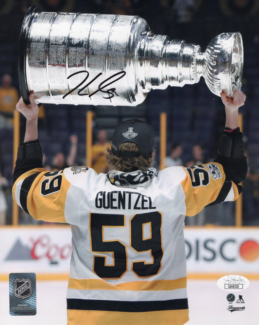 Jake Guentzel autographed signed 8x10 photo NHL Pittsburgh Penguins JSA