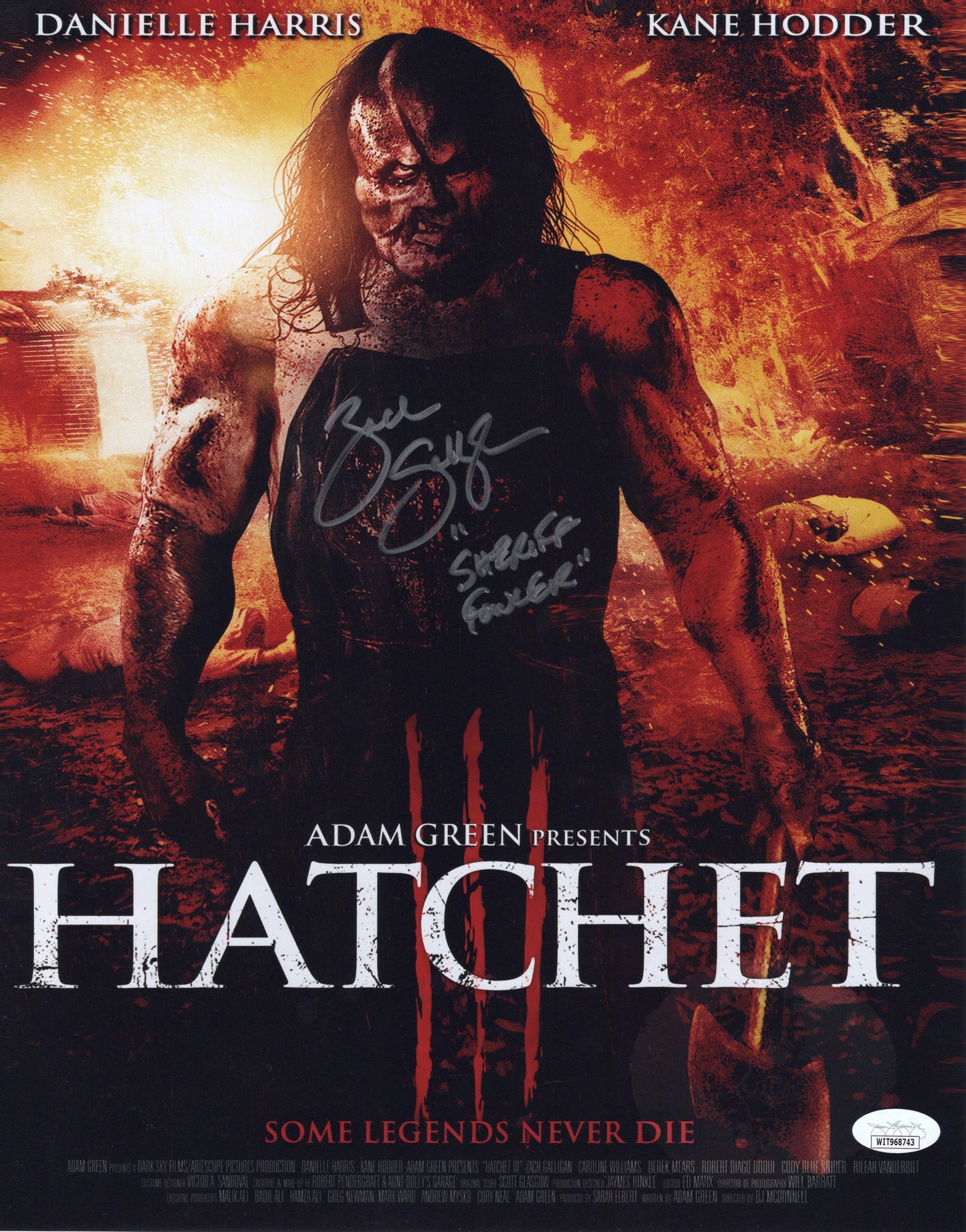 Zach Galligan autographed inscribed 11x14 photo Hatchet JSA COA