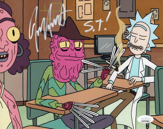 Jess Harnell signed inscribed 8x10 photo Rick and Morty JSA COA Scary Terry