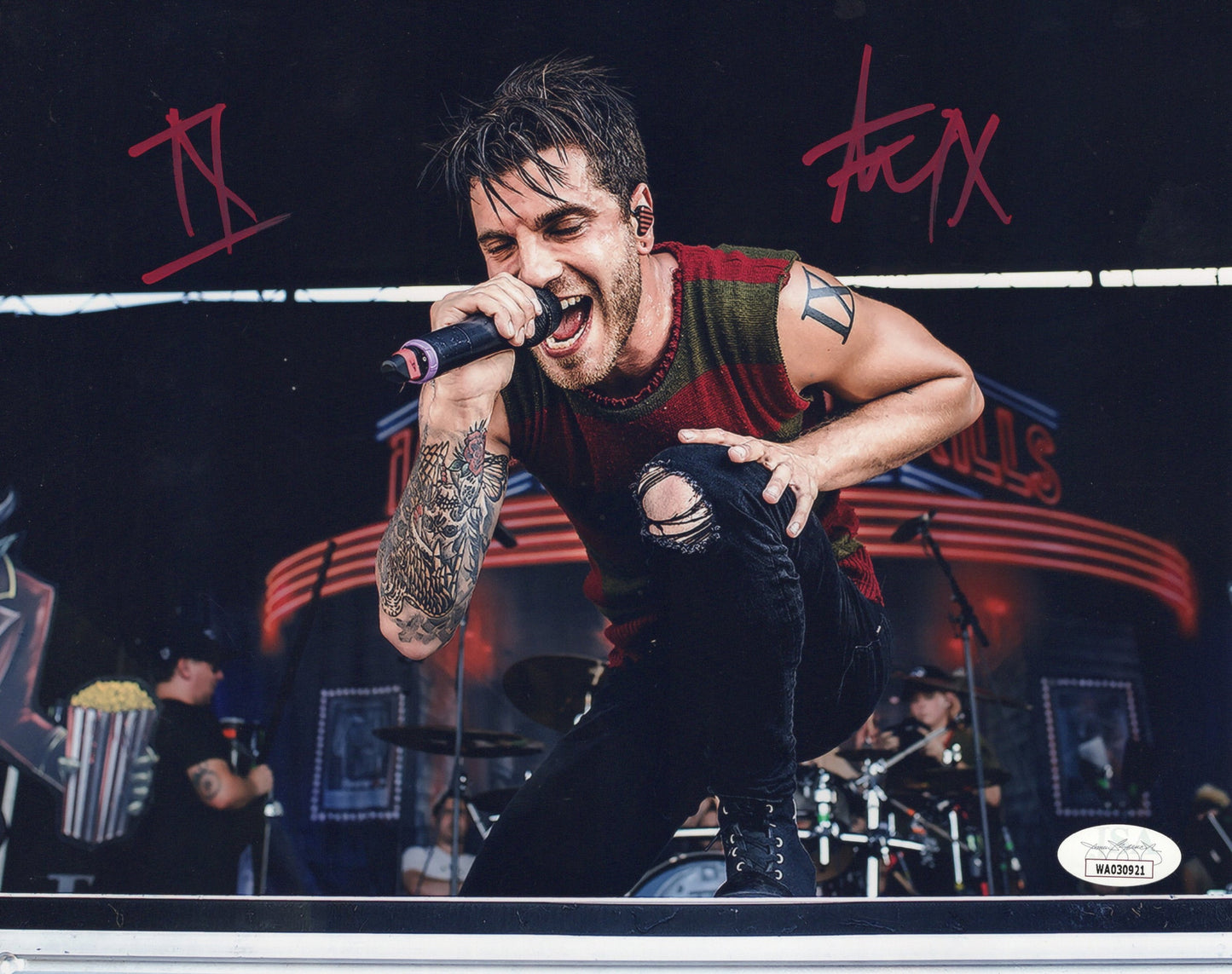 Spencer Charnas autographed signed inscribed 8x10 photo Ice Nine Kills JSA COA
