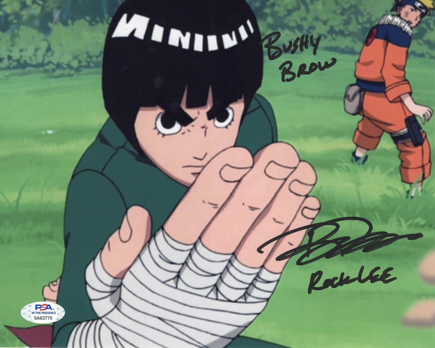 Brian Donovan autographed inscribed 8x10 photo Naruto Shippuden PSA COA Rock Lee