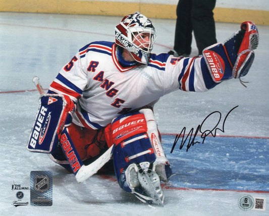 Mike Richter autographed signed 8x10 photo NHL New York Rangers Beckett