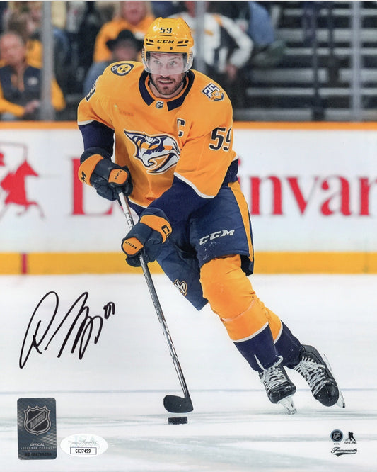Roman Josi autographed signed 8x10 photo NHL Nashville Predators JSA COA